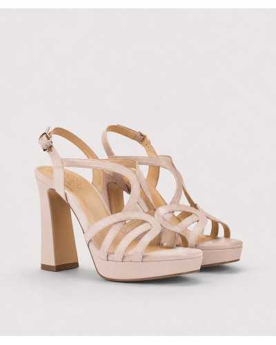 Sandalia Alma personalizable napa nude — tacón bloque 11,5 cm — Boston Toledo