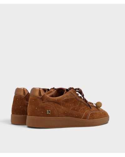 Talón en bronce metalizado de la sneaker Noa Harmon TEN color cuero