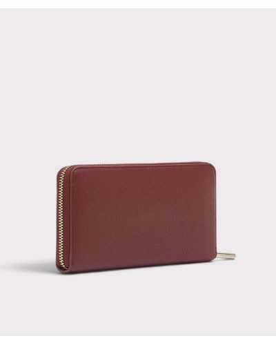 Trasera lisa de la cartera grande Liu Jo burdeos en tres cuartos